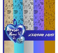 Music Sheet Scrapbook Paper: Music Theme - 8,5x8,5 inches - Beautiful craft paper for gift wrapping, card making, scrapbooking