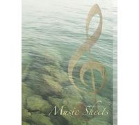 Music Sheets: Notebook Blank Staff Paper Journal - Music Theory Exercise Book - Composer Creativity Sheets - 133 pages - Size A4 (8,3'' x 11.7'')