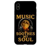 Music Soul Cuffie Moon Retro Sound Healing Custodia per iPhone XS Max