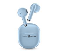 Music Sound, BREEZE Auricolari Bluetooth Wireless con Case Colorata e Touch Control, Fino a 20 Ore Playtime, Auto Pairing, Design a Capsula, Compatti e Portatili