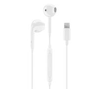 Music Sound | Auricolari a filo ergonomici a capsula, con connettore Lightning MFI - Bianco