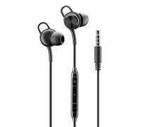 Music Sound | Auricolari a Filo In-Ear - Connettore jack 3,5 mm - Stabili e Comfortevoli - Ergonomici - Nero