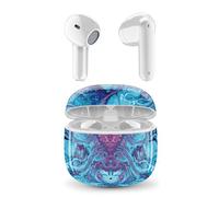 Music Sound - Auricolari Bluetooth TWS Fantasy - Design a Capsula - Senza Fili - Custodia di Ricarica - Microfono - Play Time fino a 25 ore di ascolto - Tanti colori e fantasie disponibili