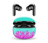 Music Sound - Auricolari Bluetooth TWS Fantasy - Design In-Ear - Senza Fili - Custodia di Ricarica - Microfono - Play Time fino a 25 ore di ascolto - Tanti colori e fantasie disponibili