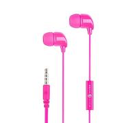 Music Sound | AURICOLARI Fullcolor In-Ear | Auricolari con Filo e Microfono - Jack 3.5 Mm - Colore Rosa