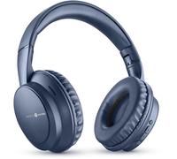 Music Sound BOOST Cuffia Wireless Around-Ear Pieghevole con Microfono Integrato, 3 Modalità EQ, Autonomia fino a 8 Ore, Design Ergonomico, Blu