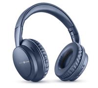 Music Sound BOOST Cuffia Wireless Around-Ear Pieghevole con Microfono Integrato, 3 Modalità EQ, Autonomia fino a 8 Ore, Design Ergonomico, Blu