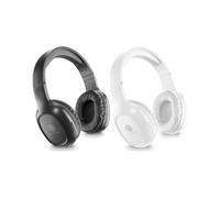 Music Sound | Bundle HEADBAND Bluetooth Basic | Cuffie on Ear Bluetooth con Archetto Estendibile - PlayTime 14h - Colore Nero + Colore Bianco