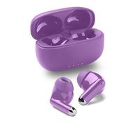 Music Sound DRIFT auricolari Bluetooth wireless in-ear con custodia compatta colorata, auto pairing, comandi touch, fino a 22 ore di riproduzione, ottimali per musica e chiamate, viola