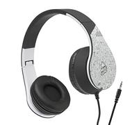 Music Sound | HEADBAND Filo Fantasy | Cuffie on Ear Archetto Estensibile con Filo - Jack 3.5 Mm - Colore Bianco|Verde