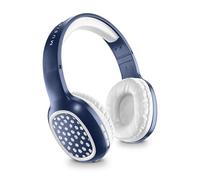 Music Sound SHINY Cuffia Wireless con Padiglioni Around Ear, Per un Ascolto Immersivo del Suono, Disponibile in Colorazioni e Fantasie, Play Time 14 ore, Blu