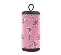 Music Sound - Vertical - Cassa Speaker Bluetooth 5.0 Outdoor - 5 Watt di Potenza - PlayTime 4 Ore - Ricarica 1,5 Ore - Entrate micro SD, USB key e Cavo AUX - Rosa