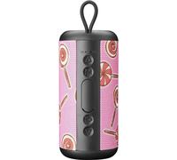 Music Sound - Vertical - Cassa Speaker Bluetooth 5.0 Outdoor - 5 Watt di Potenza - PlayTime 4 Ore - Ricarica 1,5 Ore - Entrate micro SD, USB key e Cavo AUX - Rosa