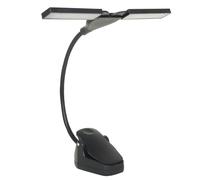 Music Stand Light Clip On LED Book Lights Doppia Lampada Luci di Lettura Per Libro A Letto 360 Gradi Clip Regolabile Su Luce USB Ricaricabile Clip Light Sheet Music Light