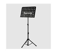 Music Stand Sheet Music Stand Portable Music Stand with Carrying Bag And Microphone Metal Adjustable Height Holder for Laptop Projector Book Stand (Color : Red) (Black)