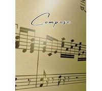 Music Stave Book: Compose Like The Great Ones
