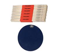 MUSIC STORE 12 x 5A Sticks + Practice Pad - Set di bacchette-Set
