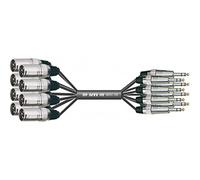 MUSIC STORE Studio Multi-Core Eco-8 [Jack (St) > XLR (M)] 1.5m - Cavo multicore analogico
