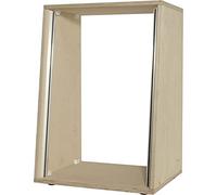 MUSIC STORE Studiorack 12 HE Birch MP roh Kit, 7° angled - Rack da studio