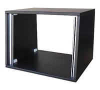 MUSIC STORE Studiorack 8 HE Birch MP sw Kit, Black - Rack da studio