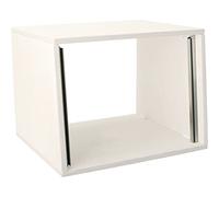MUSIC STORE Studiorack 8HE Birch MP Kit white, 7° - Rack da studio