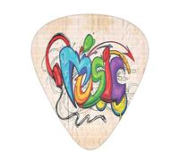 Music Style Advanced plettro per chitarra 12 pezzi Tre spessori per basso, chitarra elettrica, borsa per chitarra acustica