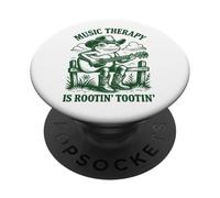 Music Therapy Is Rootin' Tootin' PopSockets PopGrip Adesivo