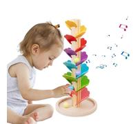 Music Tree, giocattolo in legno con selezione dei colori e funzione di apprendimento, gioco creativo educativo interattivo per promuovere la coordinazione occhio-mano, per casa, scuola e in viaggio