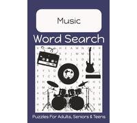 Music Word Search Puzzle Book: Fun, Easy to Read Print About Music | 6x9 Inches | 50+ Puzzles... Gift for Vacation, Holidays, Birthdays and Free Time