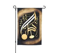 Musica 1 Stampa 30,5 x 18 pollici Floreale Giardino Bandiera Tutte Le Stagioni Outdoor Yard Decor Spessa Per Prati Bandiera