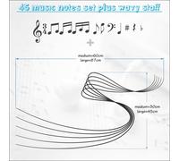 Musica 45 Note Adesivo Da Parete IN Vinile Love Arte Decorazione Casa Camera