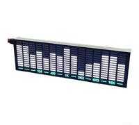 Musica a LED per display spettro, plastica, visualizzazione FFT attivata dal suono, modalità multiple per decorazione auto e scrivania (bianco verde)