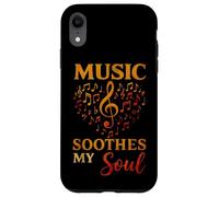 Musica Anima Chiave di Violino Note Retro Suono Emozionale Custodia per iPhone XR