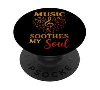 Musica Anima Chiave di Violino Note Retro Suono Emozionale PopSockets PopGrip Adesivo