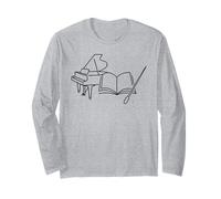 Musica Arte Letteratura Amante Insegnante Creativo Belle Arti Design Maglia a Manica