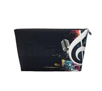 Musica astratta, Borsa da toilette Borsa per trucco Borsa per cosmetici Borsa da toilette da viaggio portatile
