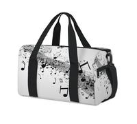 Musica Astratta Nota Sport Duffel Borse per Bambini Ragazze Ragazzi Donne Uomini Pernottamento Weekender Borsa da Viaggio Tote Carry Gym Casual Duffel Borse