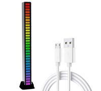 Musica Atmosfera Ritmo Luce sensore sonoro RGB LED Spettro Musicale Barra Luminosa Colorata Controllo del Suono Ritmo Musicale Audio indicatore di Livello dinamico Display Barra Luminosa