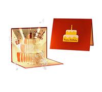 Musica Biglietto di compleanno per ragazza bambini moglie marito torta di compleanno biglietti di auguri cartoline regali suona canzone carte musicali per uomini