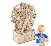 Musica Box Ferris Wheel, ruote | Wood Brain Teaser Ferris Wheels Music Box Model Crafts Kit Decorazione per bambini per bambini