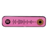 Musica cantante smalto pin spilla per zaini e vestiti, Klein, Metallo non prezioso