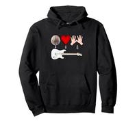 MUSICA CHITARRA ROCK AMORE SENTIRE LA VITA MUSICISTA Felpa con Cappuccio
