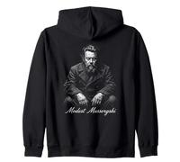 Musica Classica Modesto Mussorgsky Icona Compositore Felpa con Cappuccio