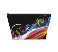 Musica colorata, Borsa da toilette Borsa per trucco Borsa per cosmetici Borsa da toilette da viaggio portatile