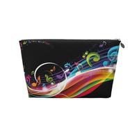 Musica colorata, Borsa da toilette Borsa per trucco Borsa per cosmetici Borsa da toilette da viaggio portatile