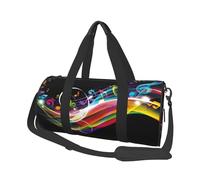 Musica colorata, Borsone da viaggio di grande capacità Borsa rotonda Borsa da viaggio sportiva Borsa da viaggio Borsa da fitness