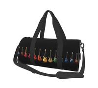 Musica colorata per chitarra, Borsone da viaggio di grande capacità Borsa rotonda Borsa da viaggio sportiva Borsa da viaggio Borsa da fitness