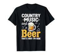 Musica Country e Birra Ecco perché Sono Qui Maglietta