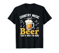 Musica Country E Birra Ecco perché Sono Qui Maglietta