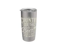 Musica country e birra Ecco perché sono qui Western Cowboy Bicchiere termico in acciaio inox doppia parete